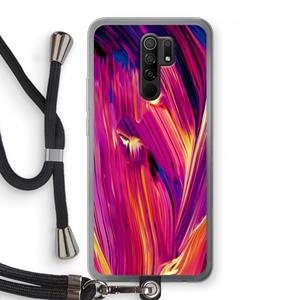 CaseCompany Phoenix: Xiaomi Redmi 9 Transparant Hoesje met koord