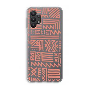 CaseCompany Marrakech Pink: Samsung Galaxy A32 5G Transparant Hoesje