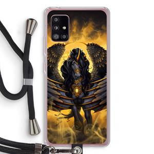 CaseCompany Pegasus: Samsung Galaxy A51 5G Transparant Hoesje met koord