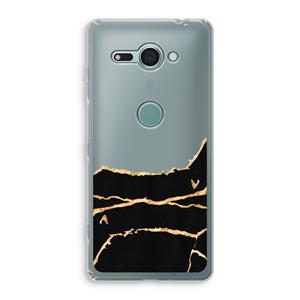 CaseCompany Gouden marmer: Sony Xperia XZ2 Compact Transparant Hoesje
