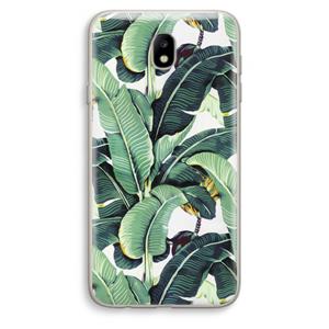 CaseCompany Bananenbladeren: Samsung Galaxy J7 (2017) Transparant Hoesje