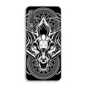 CaseCompany Oh Deer: Samsung Galaxy A7 (2018) Transparant Hoesje