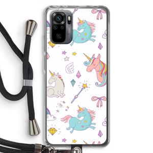 CaseCompany Fantasiewereld: Xiaomi Redmi Note 10 Pro Transparant Hoesje met koord