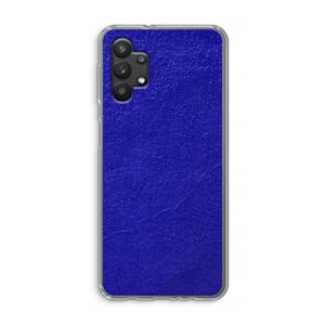 CaseCompany Majorelle Blue: Samsung Galaxy A32 5G Transparant Hoesje