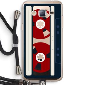 CaseCompany Here's your tape: Samsung Galaxy J3 (2016) Transparant Hoesje met koord