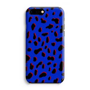 CaseCompany Blue Leopard: Volledig Geprint iPhone 7 Plus Hoesje