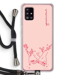 CaseCompany Best Friends: Samsung Galaxy A51 5G Transparant Hoesje met koord
