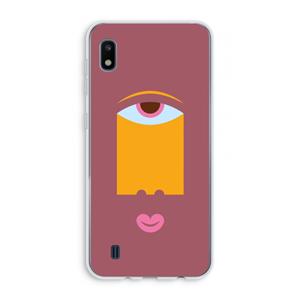 CaseCompany Mono V: Samsung Galaxy A10 Transparant Hoesje