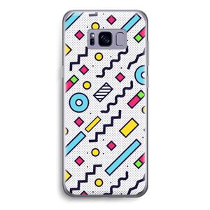 CaseCompany 8-bit N°8: Samsung Galaxy S8 Transparant Hoesje