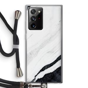 CaseCompany Elegante marmer: Samsung Galaxy Note 20 Ultra / Note 20 Ultra 5G Transparant Hoesje met koord