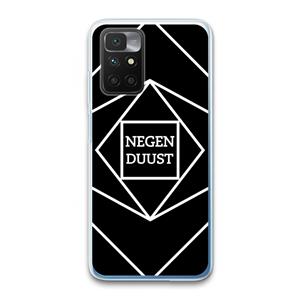 CaseCompany Negenduust geometrisch: Xiaomi Redmi 10 Transparant Hoesje