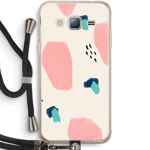CaseCompany Monday Surprise: Samsung Galaxy J3 (2016) Transparant Hoesje met koord
