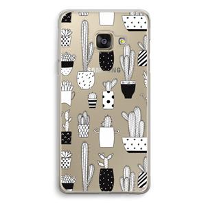 CaseCompany Cactusmotief: Samsung Galaxy A3 (2016) Transparant Hoesje