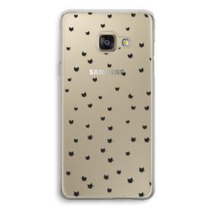 CaseCompany Kleine kattenkopjes: Samsung Galaxy A3 (2016) Transparant Hoesje