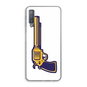 CaseCompany Pew Pew Pew: Samsung Galaxy A7 (2018) Transparant Hoesje