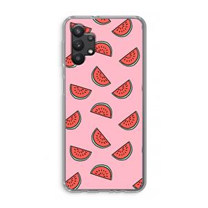 CaseCompany Watermeloen: Samsung Galaxy A32 5G Transparant Hoesje