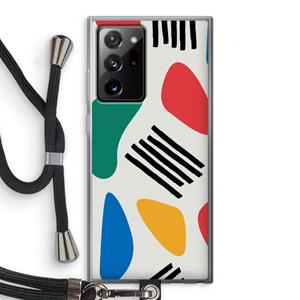 CaseCompany Illustratieve pop 1: Samsung Galaxy Note 20 Ultra / Note 20 Ultra 5G Transparant Hoesje met koord