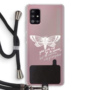 CaseCompany Good or bad: Samsung Galaxy A51 5G Transparant Hoesje met koord