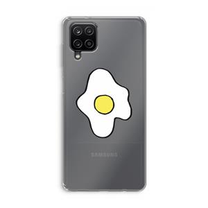 CaseCompany Spiegelei: Samsung Galaxy A12 Transparant Hoesje