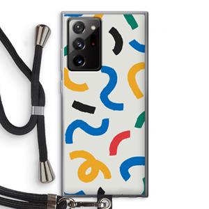 CaseCompany Illustratieve pop 2: Samsung Galaxy Note 20 Ultra / Note 20 Ultra 5G Transparant Hoesje met koord