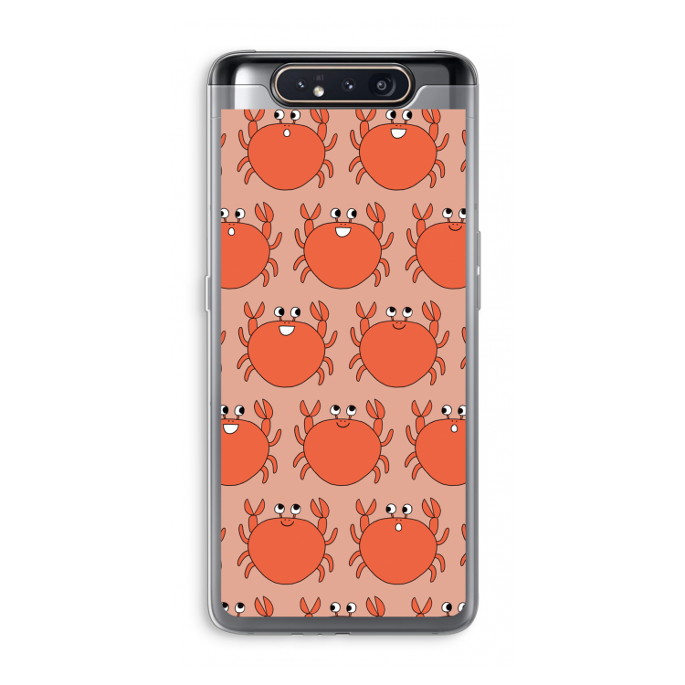 CaseCompany Krab: Samsung Galaxy A80 Transparant Hoesje