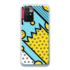 CaseCompany Pop Art #1: Xiaomi Redmi 10 Transparant Hoesje