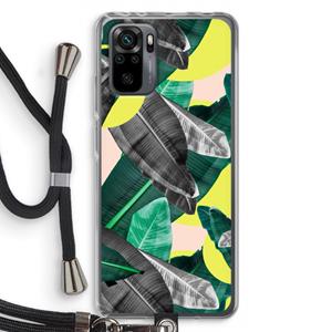 CaseCompany Fantasie jungle: Xiaomi Redmi Note 10 Pro Transparant Hoesje met koord