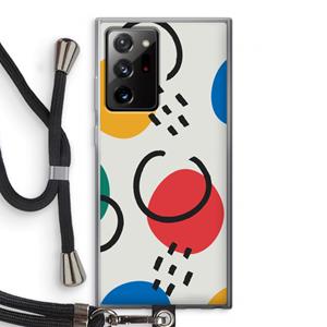 CaseCompany Illustratieve pop 3: Samsung Galaxy Note 20 Ultra / Note 20 Ultra 5G Transparant Hoesje met koord