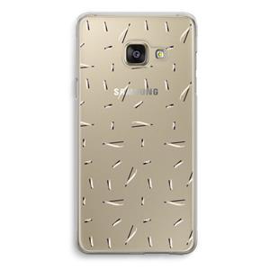 CaseCompany Hipster stripes: Samsung Galaxy A3 (2016) Transparant Hoesje