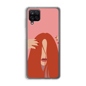 CaseCompany Woke up like this: Samsung Galaxy A12 Transparant Hoesje