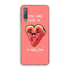 CaseCompany One In A Melon: Samsung Galaxy A7 (2018) Transparant Hoesje