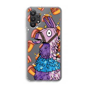 CaseCompany Loot Burger: Samsung Galaxy A32 5G Transparant Hoesje