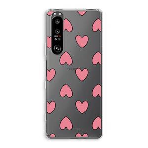 CaseCompany Ondersteboven verliefd: Sony Xperia 1 III Transparant Hoesje