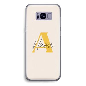 CaseCompany Amber Script: Samsung Galaxy S8 Transparant Hoesje