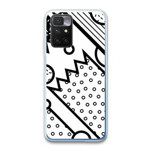 CaseCompany Pop Art #4: Xiaomi Redmi 10 Transparant Hoesje