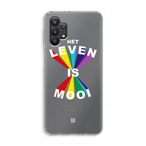 CaseCompany Het Leven Is Mooi: Samsung Galaxy A32 5G Transparant Hoesje
