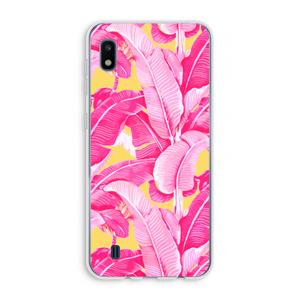 CaseCompany Pink Banana: Samsung Galaxy A10 Transparant Hoesje