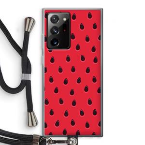 CaseCompany Watermelon: Samsung Galaxy Note 20 Ultra / Note 20 Ultra 5G Transparant Hoesje met koord