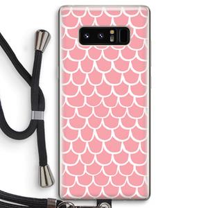 CaseCompany Dakpannetjes: Samsung Galaxy Note 8 Transparant Hoesje met koord