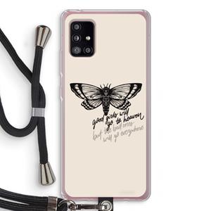 CaseCompany Good or bad: Samsung Galaxy A51 5G Transparant Hoesje met koord