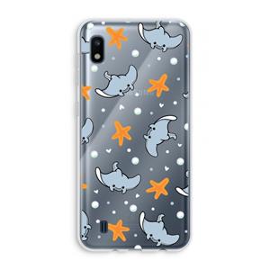 CaseCompany Manta: Samsung Galaxy A10 Transparant Hoesje