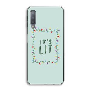 CaseCompany It's Lit: Samsung Galaxy A7 (2018) Transparant Hoesje