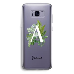 CaseCompany Green Brush: Samsung Galaxy S8 Transparant Hoesje