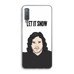 CaseCompany Let It Snow: Samsung Galaxy A7 (2018) Transparant Hoesje