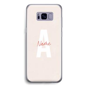CaseCompany Strawberry Milkshake: Samsung Galaxy S8 Transparant Hoesje