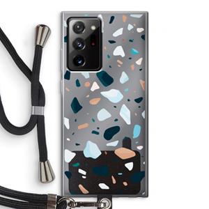CaseCompany Terrazzo N°13: Samsung Galaxy Note 20 Ultra / Note 20 Ultra 5G Transparant Hoesje met koord