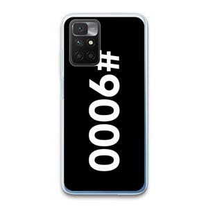 CaseCompany 9000: Xiaomi Redmi 10 Transparant Hoesje