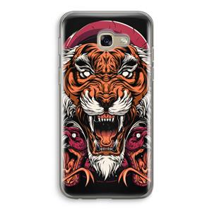 CaseCompany Tiger and Rattlesnakes: Samsung Galaxy A5 (2017) Transparant Hoesje