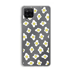 CaseCompany Spiegeleitjes: Samsung Galaxy A12 Transparant Hoesje