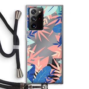 CaseCompany Tropisch: Samsung Galaxy Note 20 Ultra / Note 20 Ultra 5G Transparant Hoesje met koord
